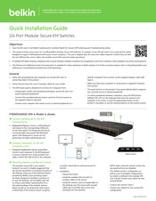 Belkin F1DN004MOD-KM-4 Quick Installation Manual