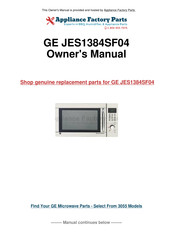 GE JES1384SF Owner's Manual