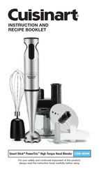 Cuisinart Smart Stick PowerTrio CSB-80HK Instruction And Recipe Booklet