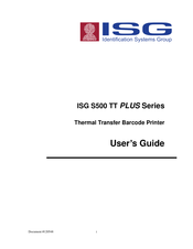 ISG S500 TT PLUS Series User Manual