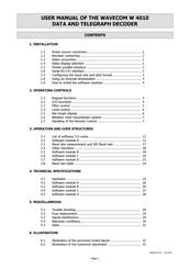 Wavecom W 4010 User Manual
