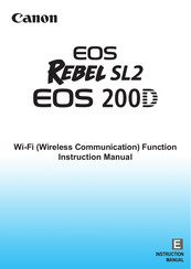 Canon EOS Rebel SL2 EOS 200D Instruction Manual