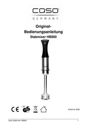 Caso GS-206 Original Operating Manual