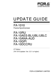 FOR-A FA-10AES-BL Update Manual