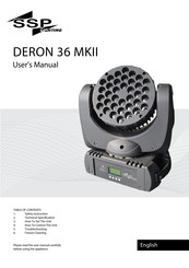 SSP DERON 36 MKII User Manual