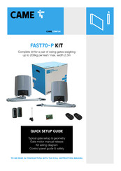 CAME FAST70-P KIT Quick Setup Manual