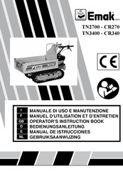 EMAK CR270 Operators Instruction Book