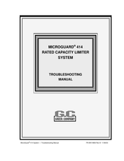 GREER Company Microguard 414 Troubleshooting Manual