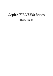 Acer Aspire 7330 Series Quick Manual
