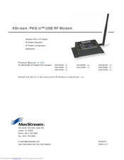 MaxStream 9XStream-PKG-U Instruction Manual