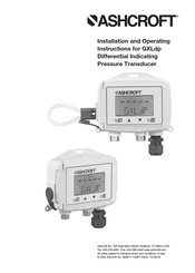 Ashcroft GXLdp Installation And Operating Instructions Manual
