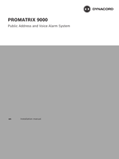 Dynacord PM9-SCL Installation Manual