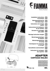Fiamma 98655Z086 Installation Instructions Manual