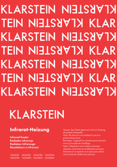 Klarstein 10032804 Manual
