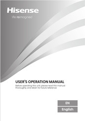 Hisense RT422N4WCE User's Operation Manual