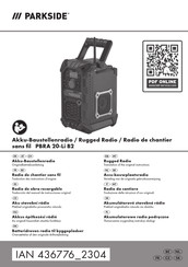 Parkside PBRA 20-Li B2 Translation Of The Original Instructions