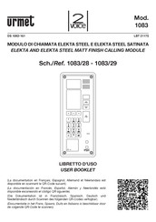 urmet domus 2Voice 1083/28 User Booklet