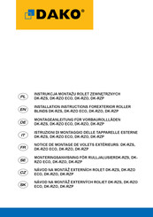 DAKO DK-RZO Installation Instructions Manual