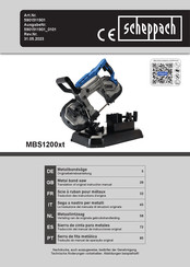 Scheppach MBS1200xt Translation Of Original Instruction Manual