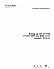 Data General AViiON 4500 Series Setting Up