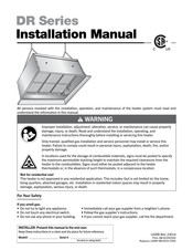 Detroit Radiant Products DR 30S Installation Manual