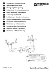Westfalia Automotive 342 098 Installation And Operating Instructions Manual