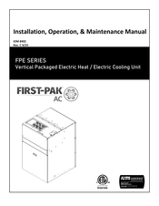 First Co FIRST-PAK AC FPE05E1C24C Installation, Operation & Maintenance Manual