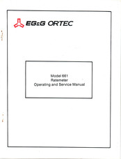 EG&G ORTEC 661 Operating And Service Manual