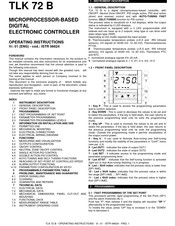 SIKA TLK 72 B Operating Instructions Manual