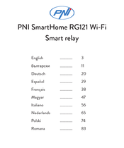 PNI SmartHome RG121 Wi-Fi Manual