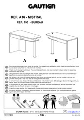 Gautier 150 Manual