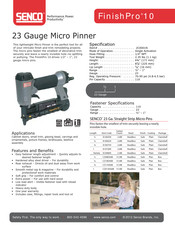Senco 2C0001N Operating Instructions Manual