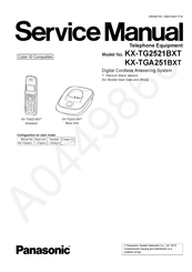 Panasonic KX-TGA251BXT Service Manual