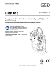 GeD HMP 610 Instructions Manual