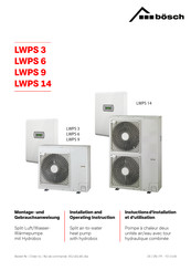 Bosch LAK 14IMR Installation And Operating Instruction