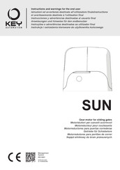 Key Automation KSUN5024KK Instructions And Warnings