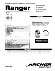 Archer RGR-3-067 Installation, Operating And Service Instructions