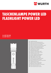 Würth 0827 805 311 Translation Of The Original Operating Instructions