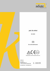 ADIATEK jade 50 Use And Maintenance