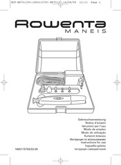Rowenta MANEIS MS0771576000 Instructions For Use Manual