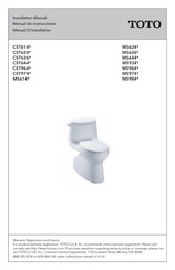 Toto CST614 Series Installation Manual