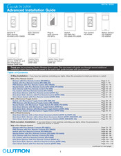 Lutron Electronics Caseta PD-5ANS Advanced Installation Manual