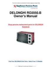DeLonghi RO2050.B Owner's Manual