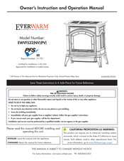 Everwarm EWVFS32PV Owner’s Instruction And Operation Manual