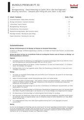 Dorma MUNDUS PREMIUM PT 30 Mounting Instructions