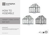 Palram CANOPIA HARMONY 6x8 / 2x2.5 How To Assemble