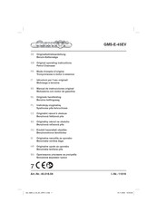 Gardol GMS-E-45EV Original Operating Instructions