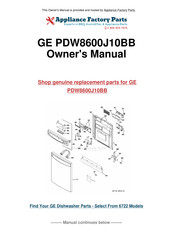GE PDW8600J10BB Owner's Manual