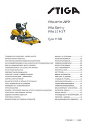 Stiga VILLA Series Instruction Manual