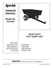 Agri-Fab 45-0404 Owner's Manual